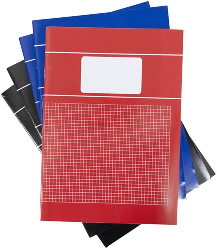 Cahier SOHO Basic A4 carreau 5x5mm 80 pages 60g assorti 5 pièces 5 Stuk