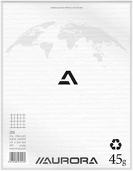 Bloc brouillon Aurora 210x270mm carreau 5x5mm 200 feuilles 45g 1 Stuk