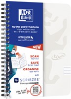 Bloc à spirale Oxford Touch A5 ligné 140pages 80g gris clair 1 Stuk-3