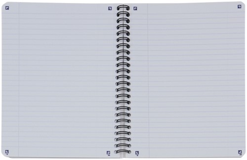 Bloc à spirale Oxford Touch A5 ligné 140pages 80g gris clair 1 Stuk-1