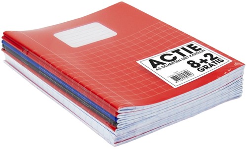 Schrift Verhaak Basic A5 ruit 10x10 80pag 60gr ass 10 Stuk