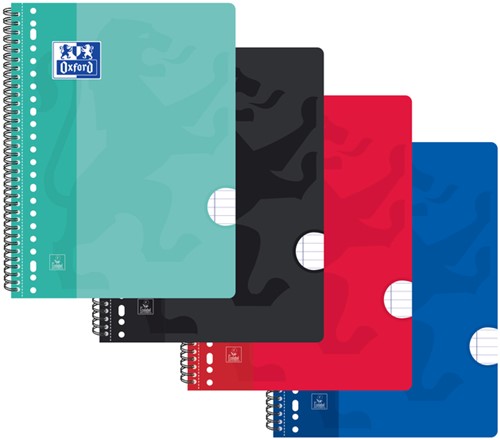 Bloc collège Oxford School A4+ 23 perf ligné 160 feuilles 80g assorti 1 Stuk