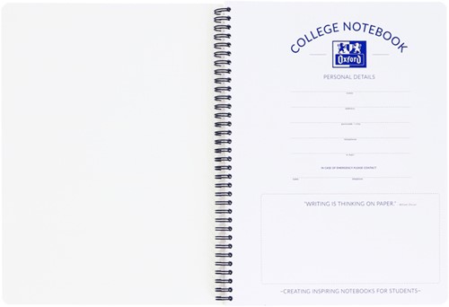 Bloc collège Oxford School A4+ 23 perf ligné 160 feuilles 80g assorti 1 Stuk-3