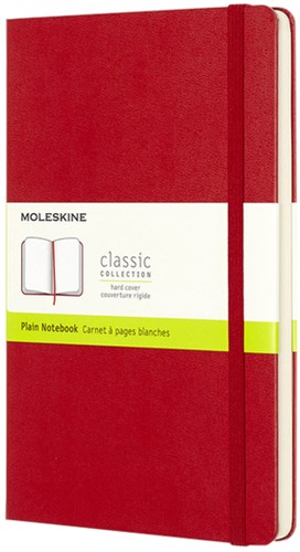 Notitieboek Moleskine L 130x210mm blanco hc rood 1 Stuk