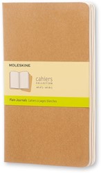 Cahier Moleskine 130x210mm uni 160 pages 70g kraft 3 pièces 3 Stuk