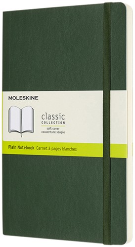 Notitieboek Moleskine large 130x210mm blc sc green 1 Stuk