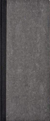 Notitieboek 135x330mm lijn 192blz 70gr grijs gew 1 Stuk