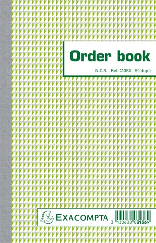 Orderboek Exacompta 210x135mm 50x2vel 1 Stuk