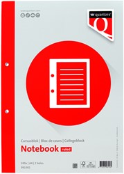 Bloc de cours Quantore A4 ligné 200 pages 80g + marge 1 Stuk