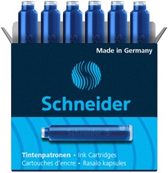 Cartouche d’encre Schneider DIN bleu boîte 6 pièces 6 Stuk