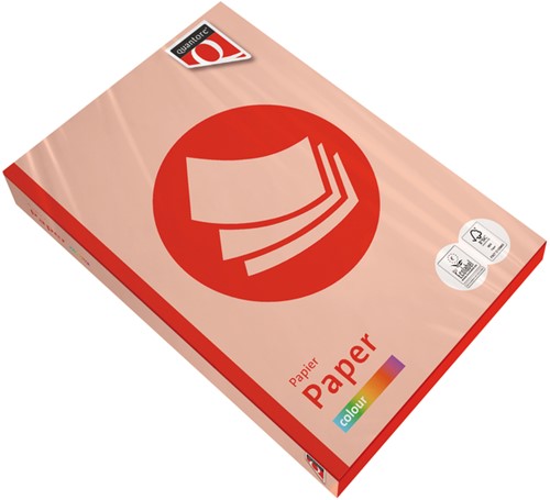 Kopieerpapier Quantore Colour A4 80gr zalm 500 Vel
