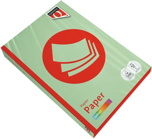 Kopieerpapier Quantore Colour A3 120gr appelgroen 250 Vel