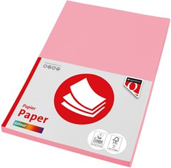 Kopieerpapier Quantore Col-100 A4 80gr roze 100 Vel