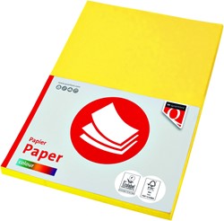 Papier copieur Quantore Colour A4 160g jaune 50 feuilles 50 Vel