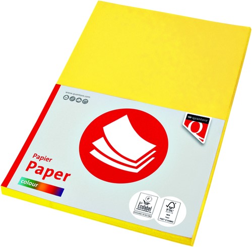 Kopieerpapier Quantore Col-50 A4 160gr geel 50 Vel