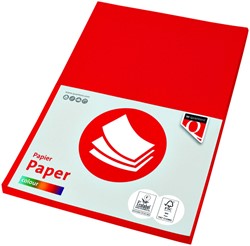 Papier copieur Quantore Colour A4 160g rouge vif 50 feuilles 50 Vel