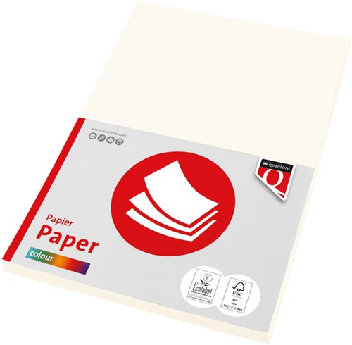 Kopieerpapier Quantore Col-50 A4 160gr roomwit 50 Vel