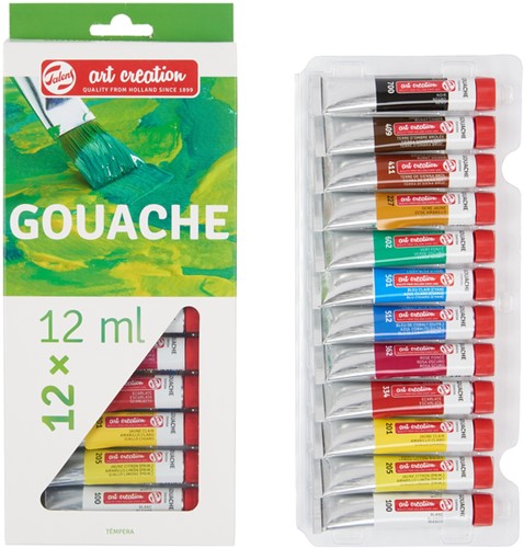 Gouache Talens Arts Creation set 12 tubes 12 Tube-2