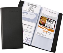 Visitekaartmap Sigel 192krt 90x58mm zwart 1 Stuk