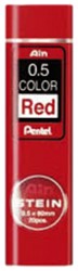 Mine Pentel Ain Stein HB 0,5mm rouge tube 20 mines 20 Stuk