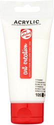 Peinture acrylique Talens Art Creation 105 blanc titane tube 75ml 75 Milliliter