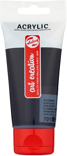 Acrylverf Talens Art Creation 75ml 701 ivoorzwart 75 Milliliter