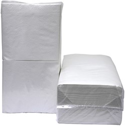 Servetten Blanco 1/4vouw 1-laags 4500 stuks 4500 Vel