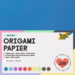 Feuilles de pliage Folia 70g 15x15cm assorti 100 feuilles 100 Vel