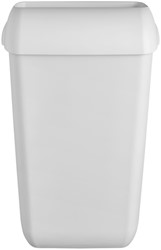 Afvalbak Quartzline open inworp 23 liter wit 1 Stuk