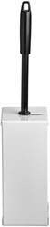 Support brosse toilette QuartzLine 448901 inox blanc 1 Set