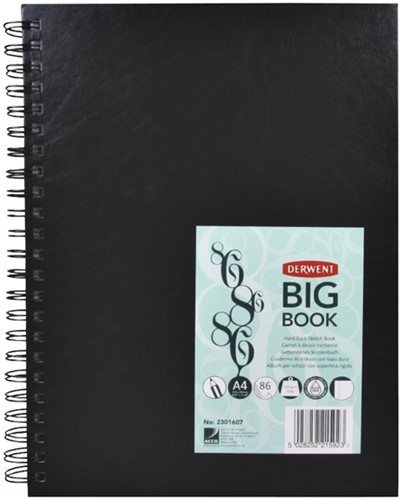 Schetsboek Derwent big book A4 harde kaft 1 Stuk