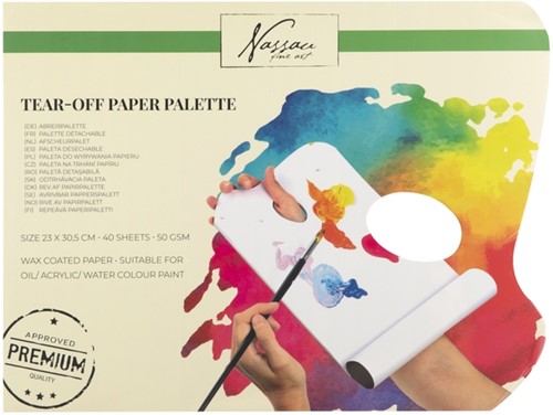Palette détachable Nassau Fine Art bloc 40 feuilles 1 Stuk