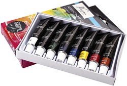 Peinture acrylique Nassau Art kit de 8 couleurs 8 Stuk