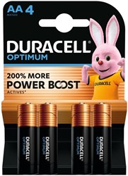 Pile Duracell Optimum 4x AA 4 Stuk