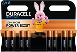Pile Duracell Optimum 8x AA 8 Stuk