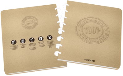 Cahier ADOC BIO A5 carreau 4x8mm 144 pages 90g kraft 1 Stuk