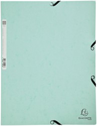 Chemise à élastique Exacompta Aquarel A4 3 rabats 400g  carton lustré vert 1 Stuk