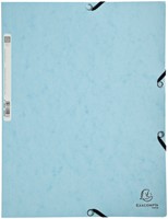 Chemise à élastique Exacompta Aquarel A4 3 rabats 400g carton lustré bleu 1 Stuk