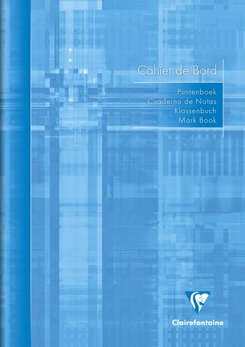 Puntenboek leraren Clairefontaine A4 72p meertalig 1 Stuk