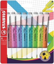 Surligneur STABILO Swing Cool 275/8 assorti étui 8 pièces 8 Stuk