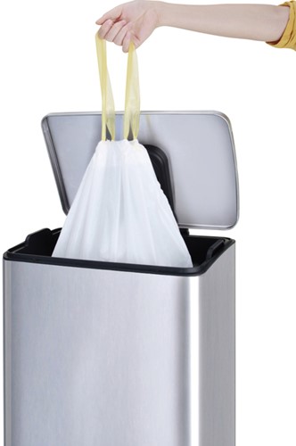 Afvalzak EKO MDPE type C trekb 45x50cm 10-15L wit 20 Stuk-1