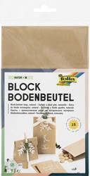 Sac kraft naturel Foodsafe 12x6x21cm lot 15 pièces 15 Stuk