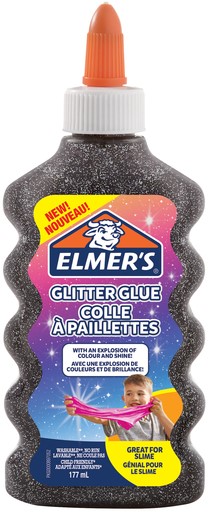 Colle Enfant Elmer's paillettes 177ml noir 177 Milliliter bij Bonnet Office  Supplies