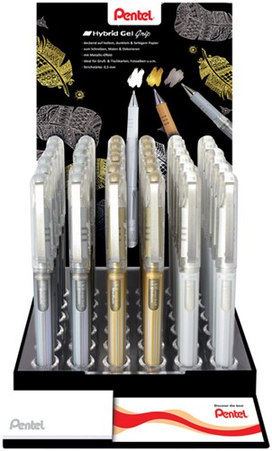 Gelschrijver Pentel K230M M metallic assorti 1 Stuk