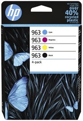 Cartouche d'encre HP 6ZC70AE 963 noir + 3 couleurs 1 Stuk