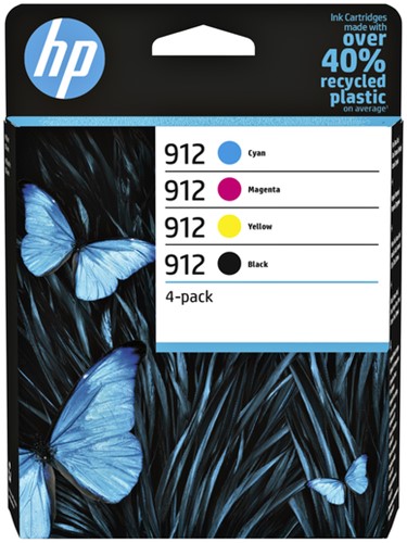 INKCARTRIDGE HP 912 6ZC74AE ZWART 3 KLEUREN 1 Stuk