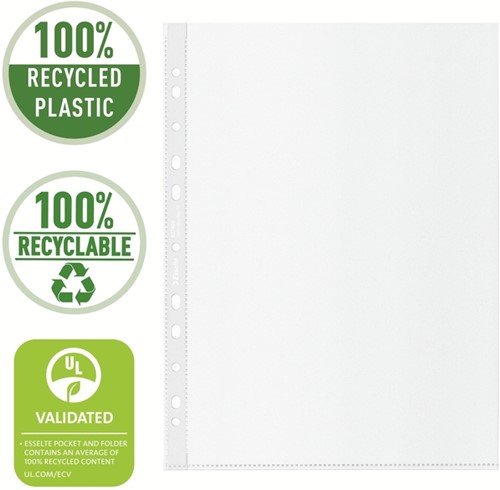 Showtas Esselte recycle PP A4 70µ 11-gaats 100 Stuk-2