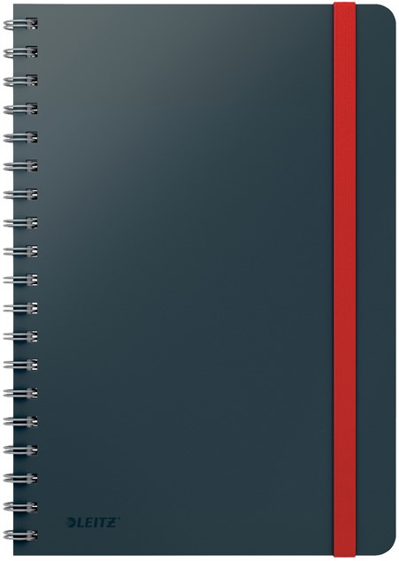 Cahier Rigide A4 Ligné Leitz Style - 160 Pages 100g/m² | Couverture Bleue, Référence 44750069