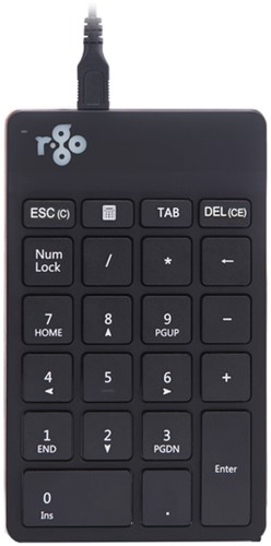 Pavé numérique ergonomique R-Go Break filaire noir 1 Stuk-5