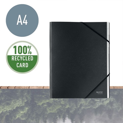 Trieur Leitz Recycle 12 onglets carton noir 1 Stuk-2